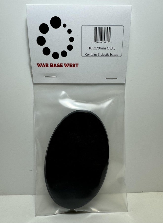 War Base West Lot of 3 Warhammer 40k AoS Citadel Large Oval Bases 105mm x 70mm Cawl - Image 1